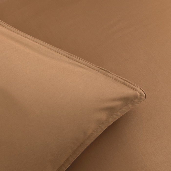 Zo Home Dekbedovertrek Katoen Percalle - cream tan