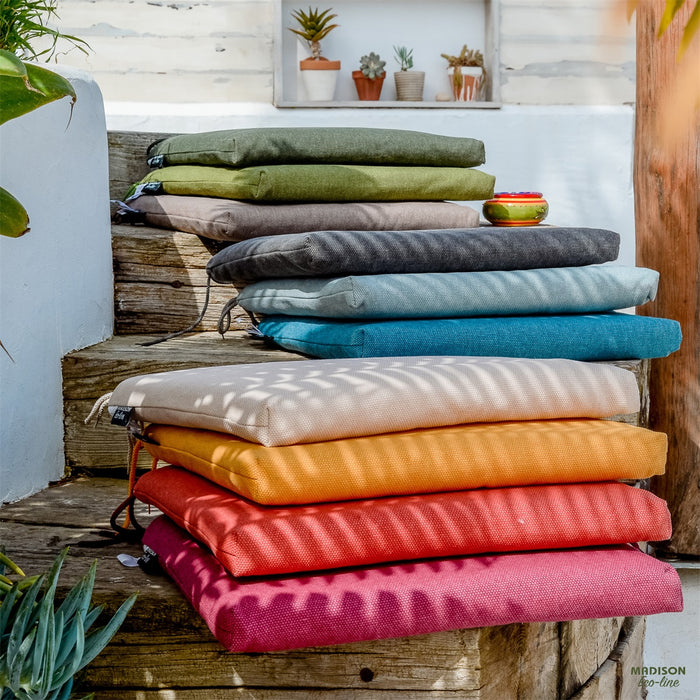 Madison - Sierkussen Taupe canvas eco+ - Ca. 50x50 cm - Set van 4