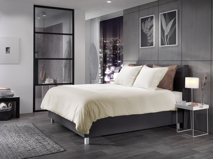 Yellow Dekbedovertrek Katoen Cialda - bone white