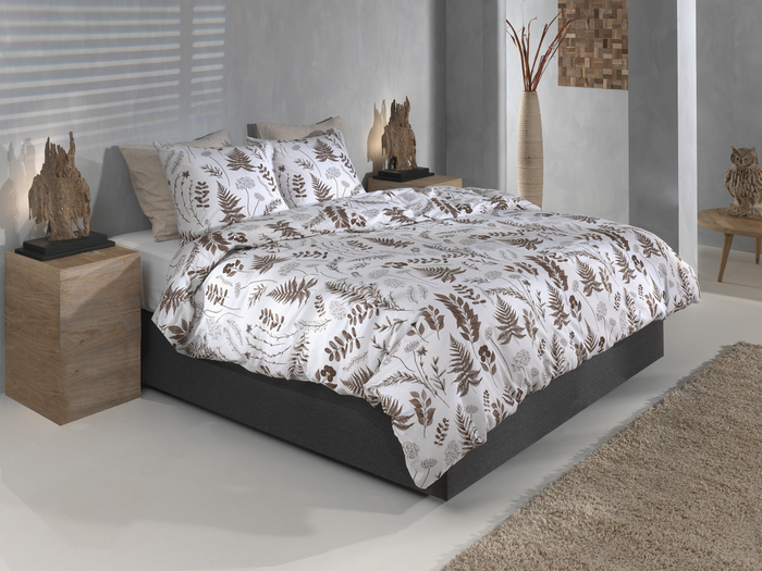 Zo Home Dekbedovertrek Flanel Autunno - natural