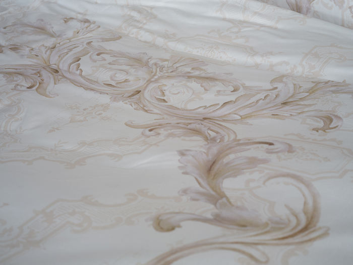 Heckett Lane Dekbedovertrek Katoen Satijn Lauren - off white