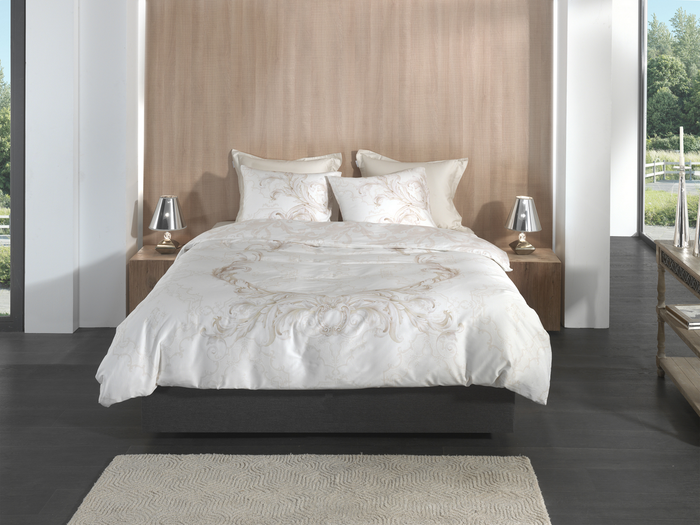 Heckett Lane Dekbedovertrek Katoen Satijn Lauren - off white