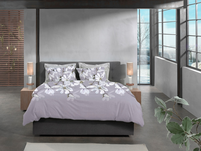 HHeckett Lane Dekbedovertrek Flanel Stacey - purple