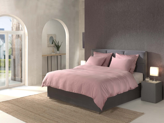 Yellow Dekbedovertrek Bamboo - shady pink