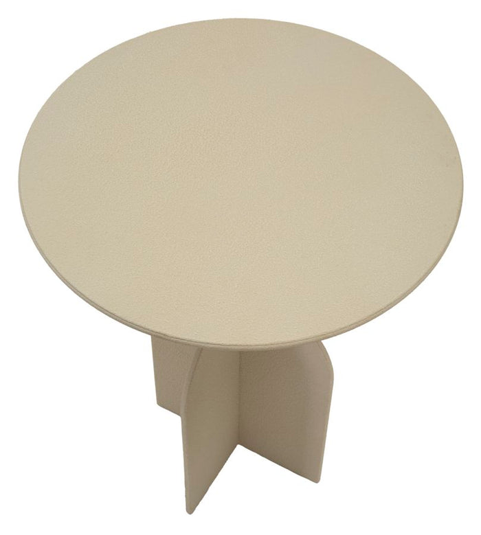 Crème metalen salontafel cm ø 45x58