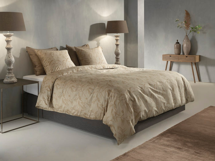 Zo Home Dekbedovertrek Katoen Satijn Fiori di - forest sand