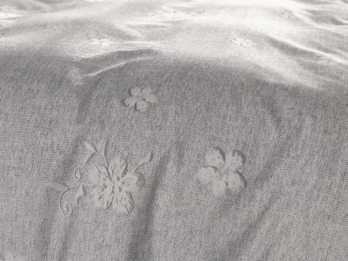 Heckett Lane Dekbedovertrek Katoen Twill Broidy - natural