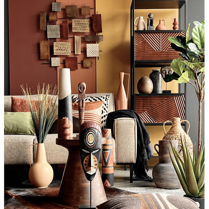 Vaas Morten - Oranje - Keramiek - 12x16x12cm (BxHxD)