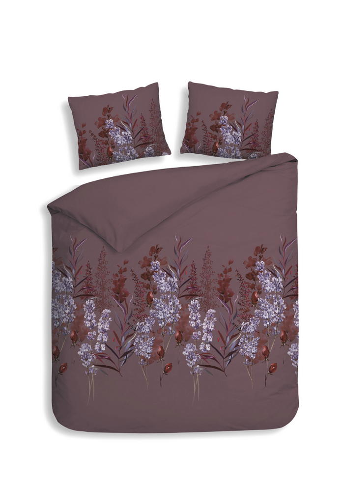 Heckett Lane Dekbedovertrek Flanel Mino - purple