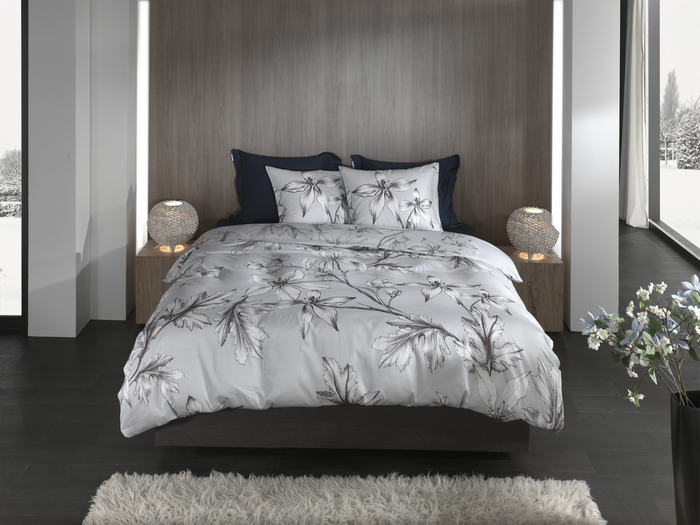 Heckett Lane Dekbedovertrek Katoen Satijn Ketill - grey