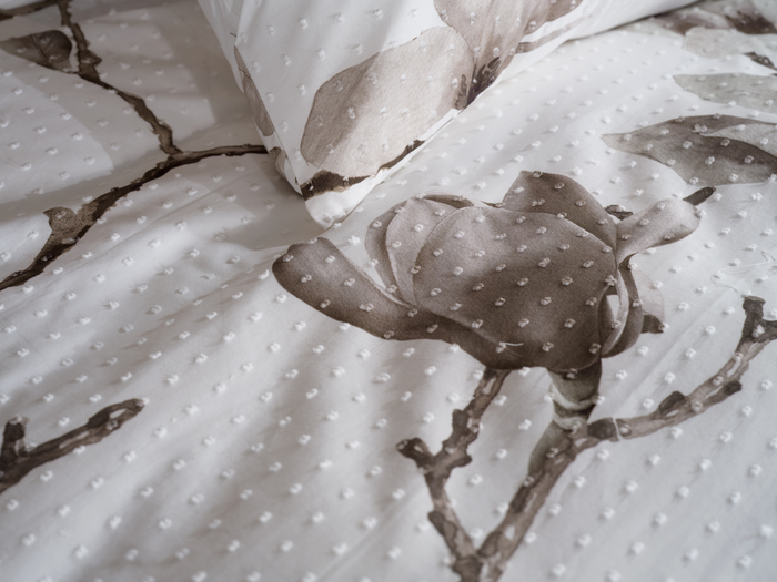 Heckett Lane Dekbedovertrek Katoen Clip-Sheared Rio - White