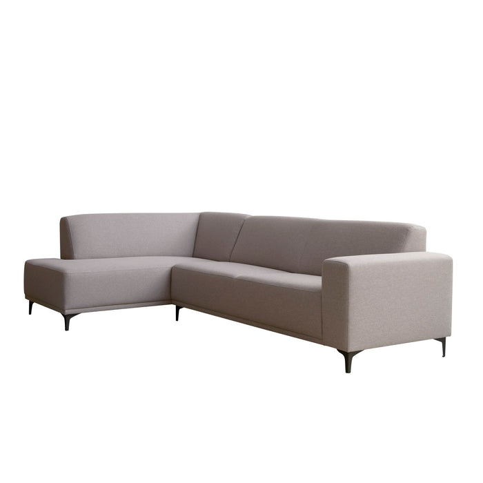 Tikamoon - Lars - Hoekbank links in grijze stof 295 x 185 cm