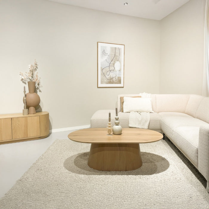 Livingfurn - Salontafel Naturel Eiken - 120x70x36cm - Novero