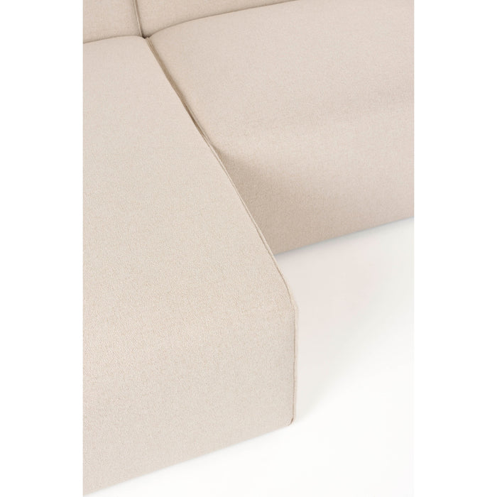 Zuiver Sofa Milka 3-zitsbank Chaise longue Links Zand - Crème