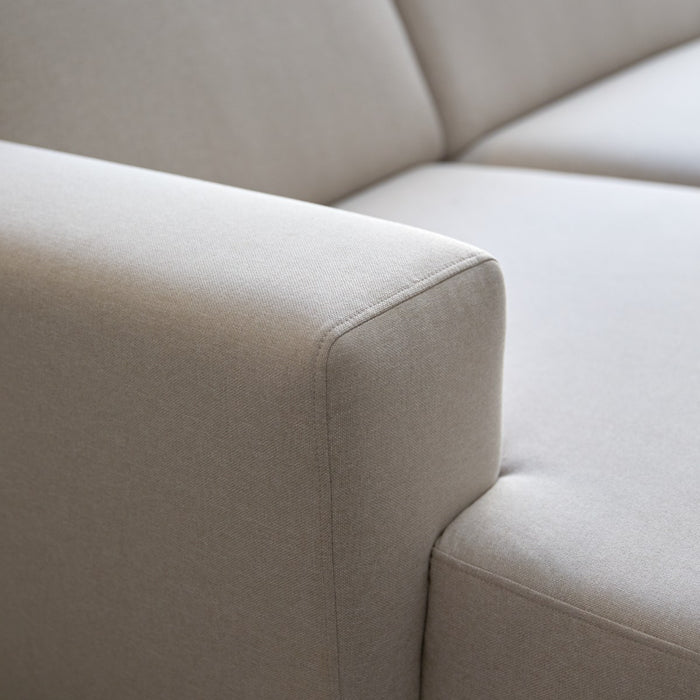 Tikamoon - Lars - Hoekbank links in ecru stof 300 x 150 cm