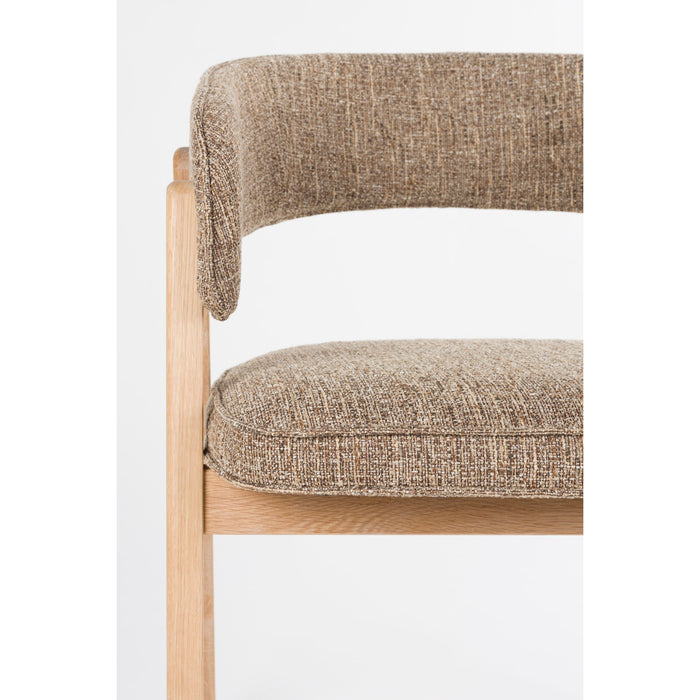 Zuiver Bright Eetkamerstoel Armleuning Bruin