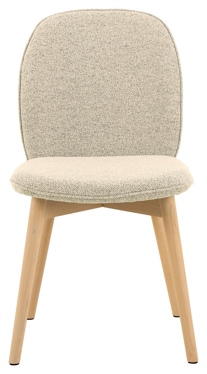 Giga Living - Eetkamerstoel - Beige - Stof - Zithoogte 50cm - Sterridge - Set van 2
