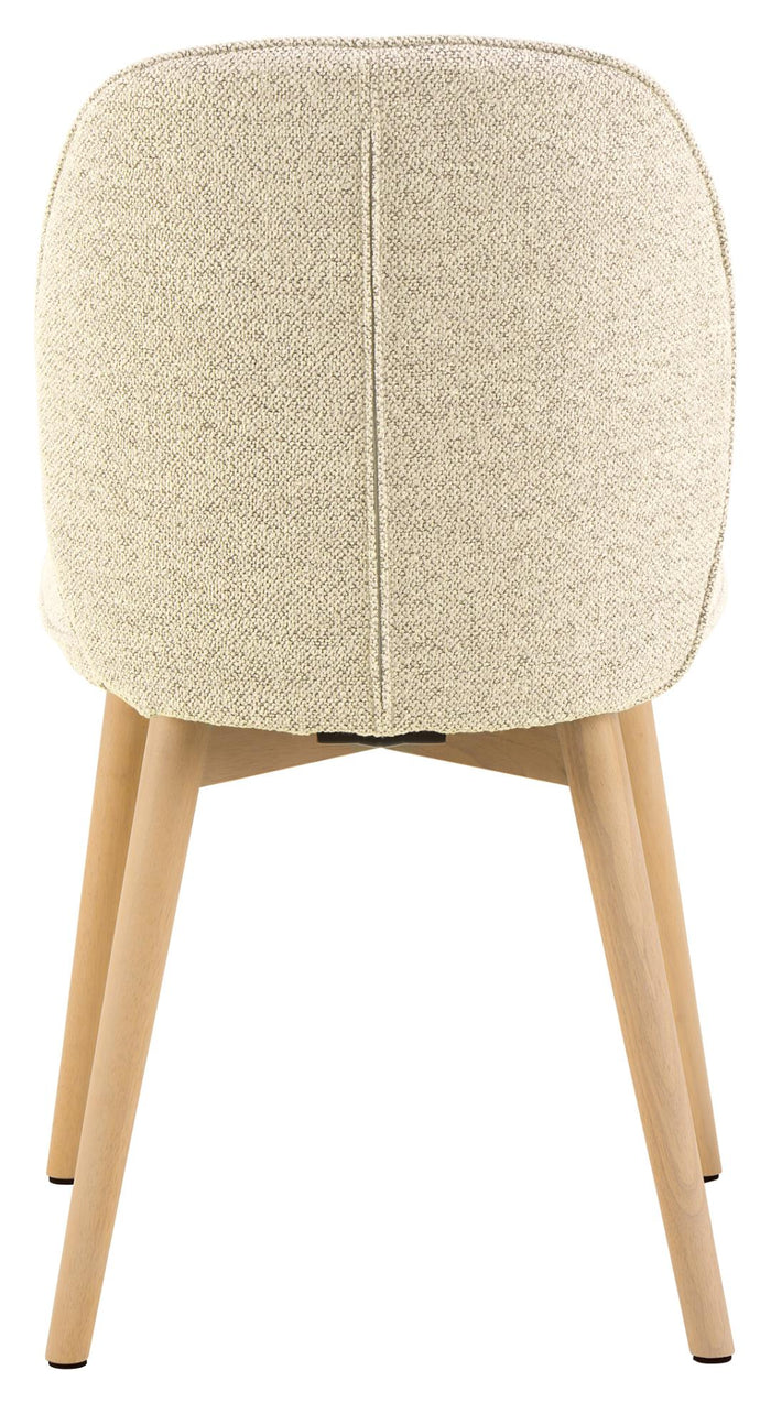 Giga Living - Eetkamerstoel - Beige - Stof - Zithoogte 50cm - Sterridge - Set van 2
