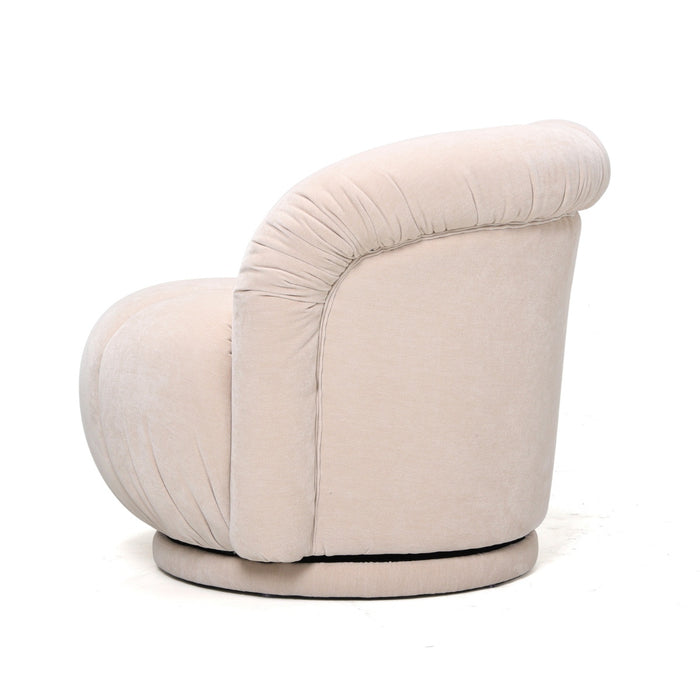DÉJA Living - Fauteuil Beige Stof|Metaal - 86x84x70cm - Arby