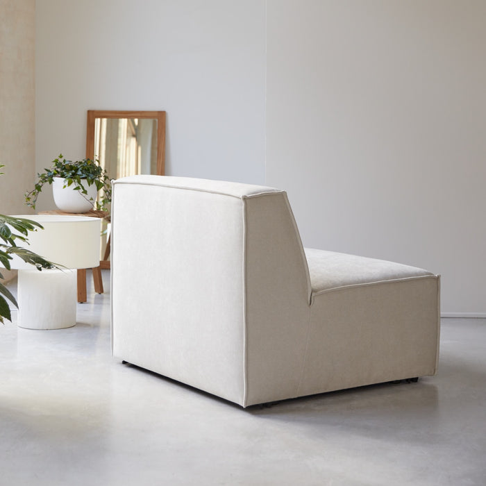 Tikamoon - Modulaire loungestoel Dario in beige stof