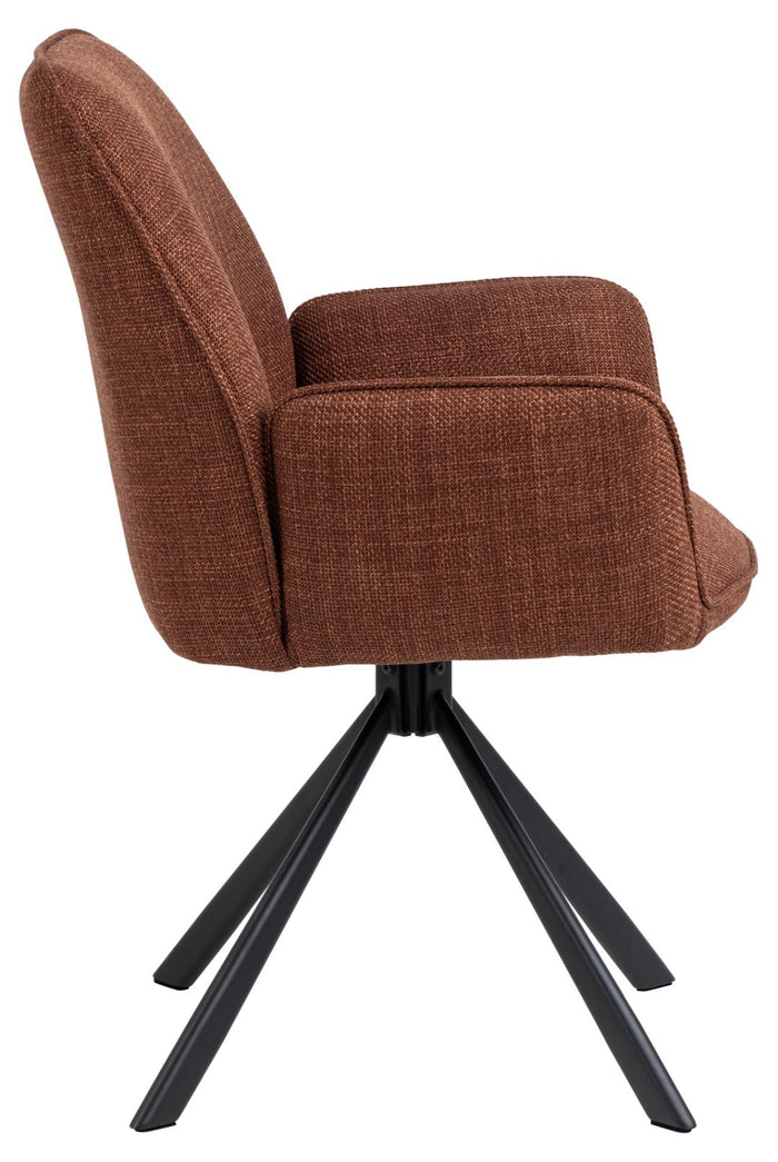 Giga Living - Eetkamerstoel - Terracotta - Lugo - Set van 2