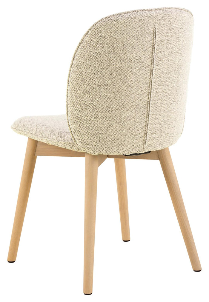 Giga Living - Eetkamerstoel - Beige - Stof - Zithoogte 50cm - Sterridge - Set van 2
