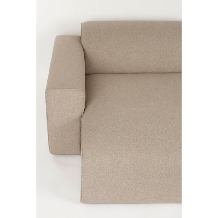 Zuiver Sofa Milka 3-zitsbank Chaise longue Links Cappuccino - Beige