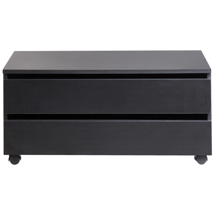 Beliani - TERESINA - Badkamerkast op wieltjes - Zwart - MDP