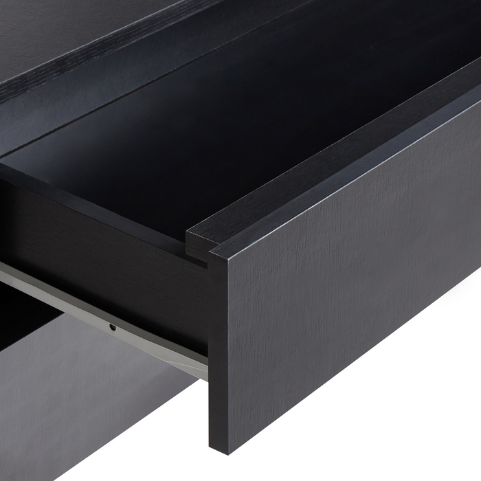 Beliani - TERESINA - Badkamerkast op wieltjes - Zwart - MDP