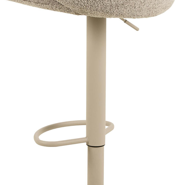 Giga Living - Barkruk Beige Stof - Zithoogte 82cm - Valerie - Set van 2