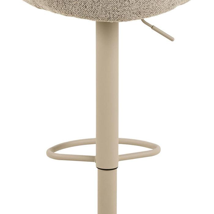 Giga Living - Barkruk Beige Stof - Zithoogte 82cm - Valerie - Set van 2