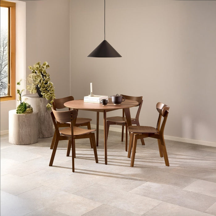 Giga Living - Eetkamerstoel - Naturel - Hout - Zithoogte 42,5cm - Levi - Set van 2