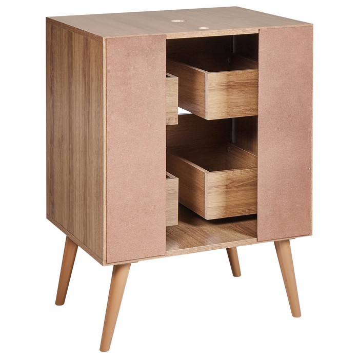 Beliani - CARIACICA - Wastafelkast - Lichtbruin - 60 x 80 cm - MDP