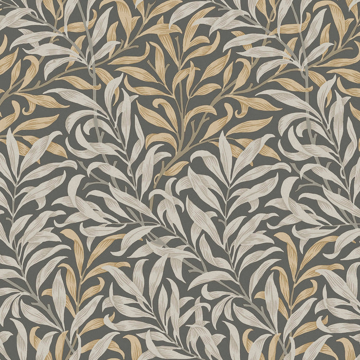 William Morris at Home vliesbehang Willow Bough Charcoal