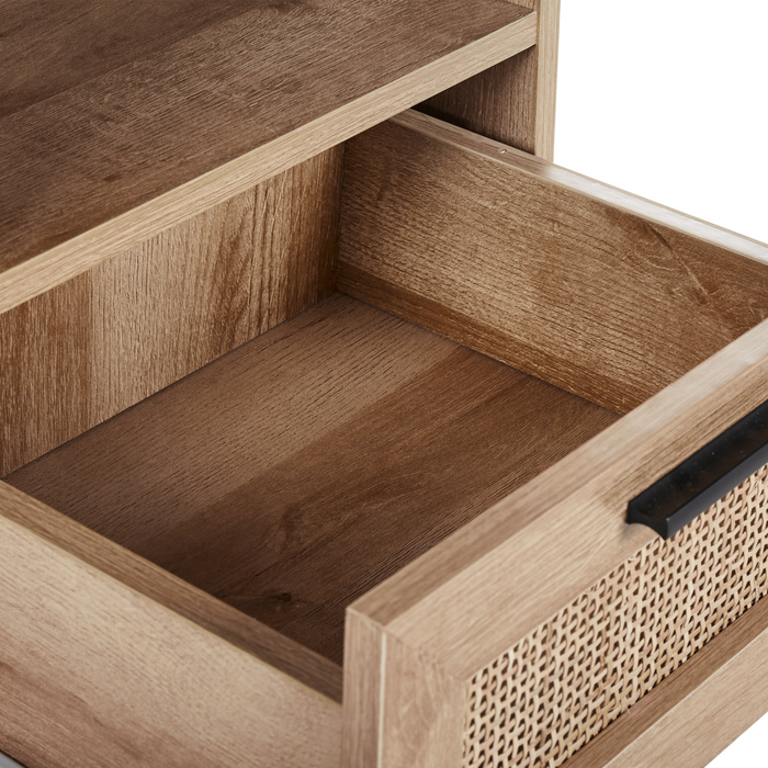 Beliani - ROSELL - Staande badkamerkast - Lichthout - Vezelplaat