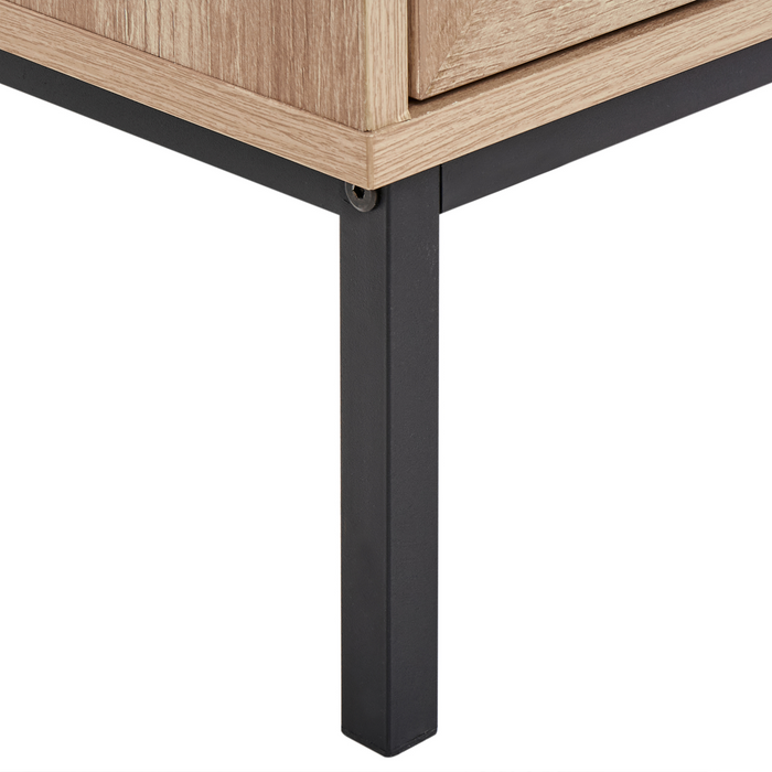 Beliani - ROSELL - Staande badkamerkast - Lichthout - Vezelplaat