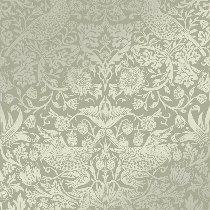 William Morris at Home vliesbehang Strawberry Thief Fibrous Sage
