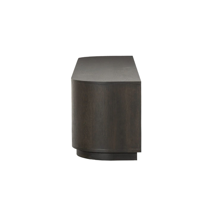 Livingfurn - Tv-meubel Donkerbruin Eiken - 140x40x45cm - Novero