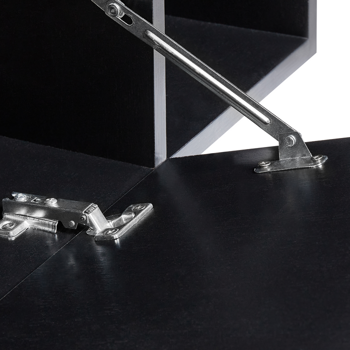 Beliani - RUPANCO - Badkamerkast - Zwart - 80 x 40 cm - MDP