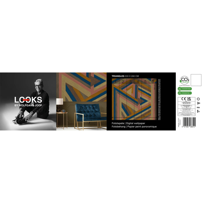 LOOKS by Wolfgang Joop Fotobehang - Dreiecke - 270x300cm