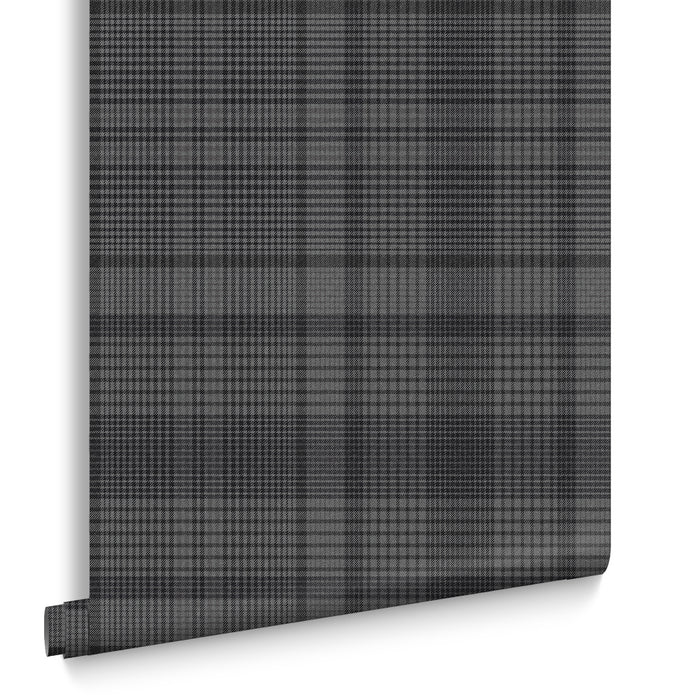 Graham & Brown - Vliesbehang - Heritage Plain Charcoal