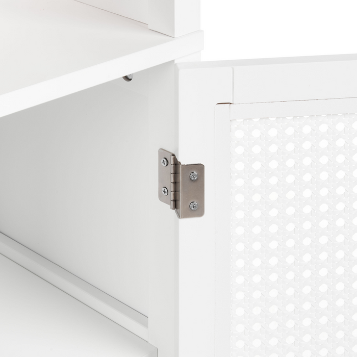 Beliani - ALAMOS - Badkamerkast - Wit - 30 x 160 cm - MDF