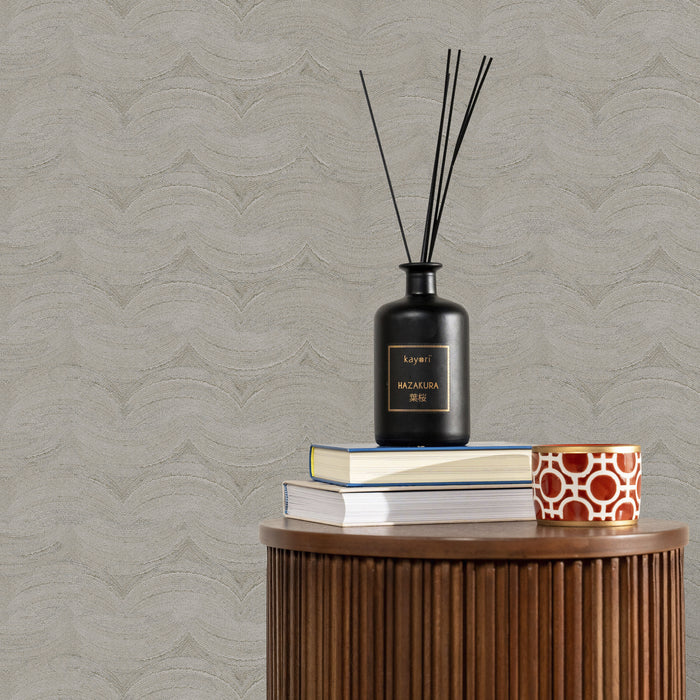 Kayori vliesbehang Sasa - Grijs