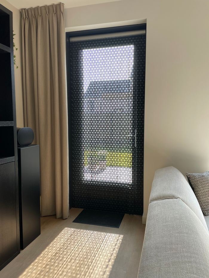 Vliegengordijnenexpert Vliegengordijn Hulzen - Zwart 90 x 210 cm Op