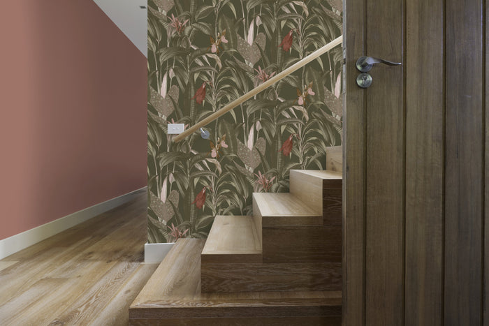 LOOKS by Wolfgang Joop Vliesbehang - Tropische Bl�tter - Gr�n -