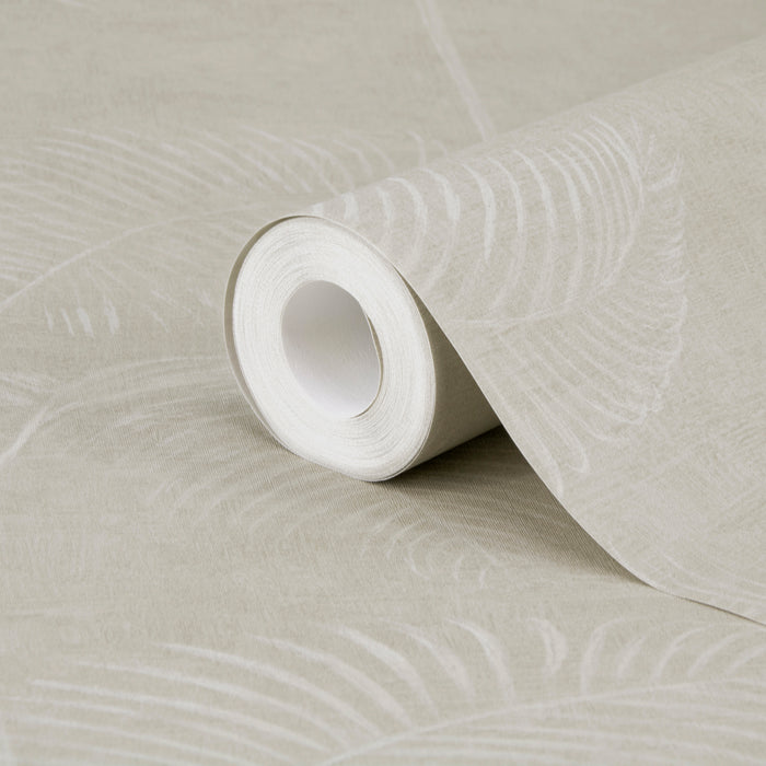LOOKS by Wolfgang Joop Vliesbehang - Palme deluxe - Beige - 10mx53cm