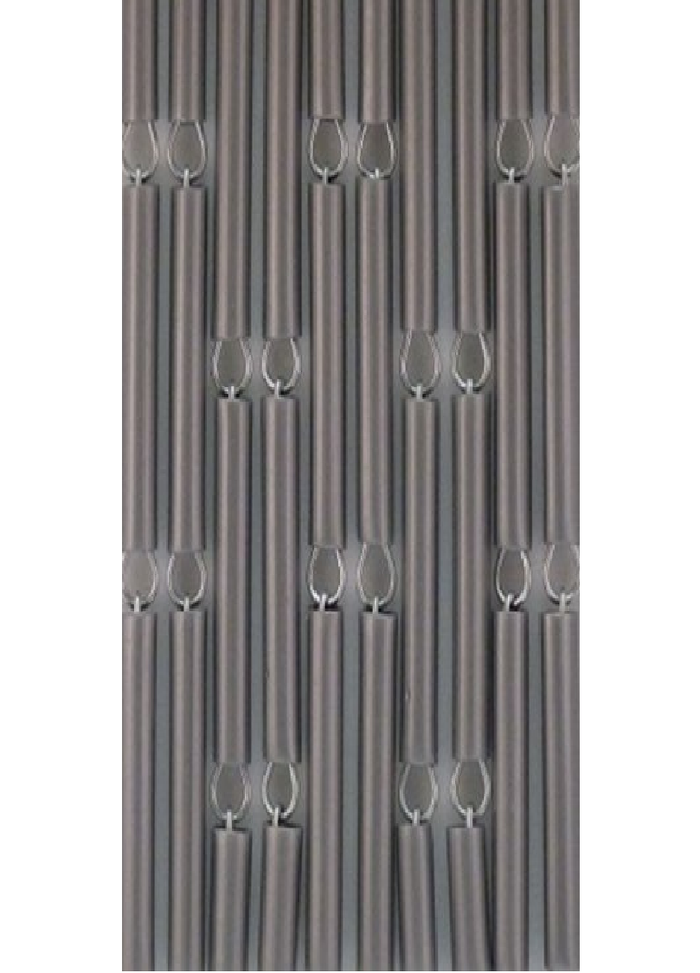 Vliegengordijnenexpert Vliegengordijn Hulzen - Zilver 100 x 240 cm op