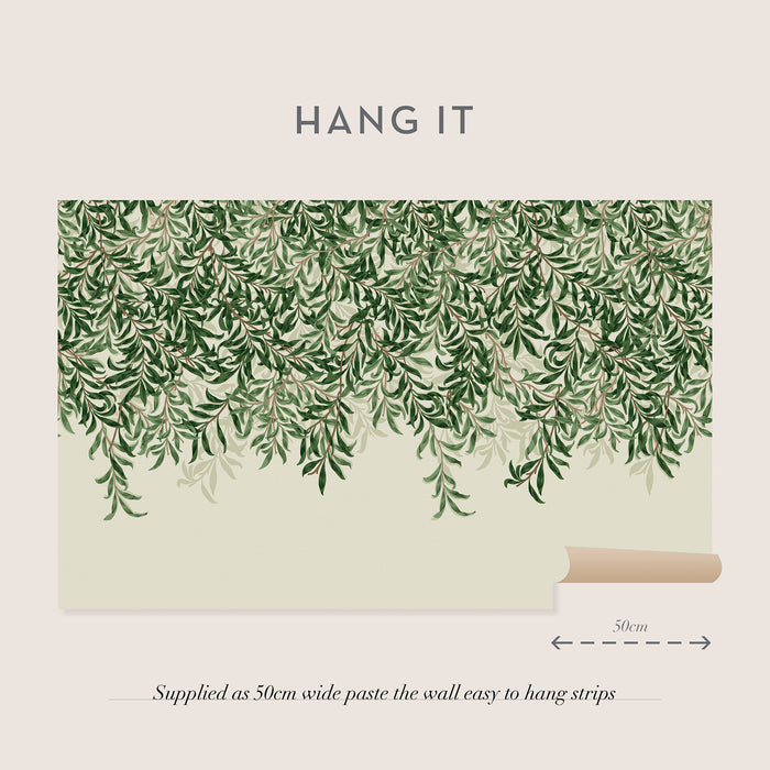 William Morris at Home Fotobehang - Willow Bough Greens - 400x250 cm