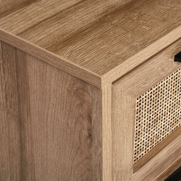 Beliani - ROSELL - Staande wastafelkast - Lichthout - Vezelplaat