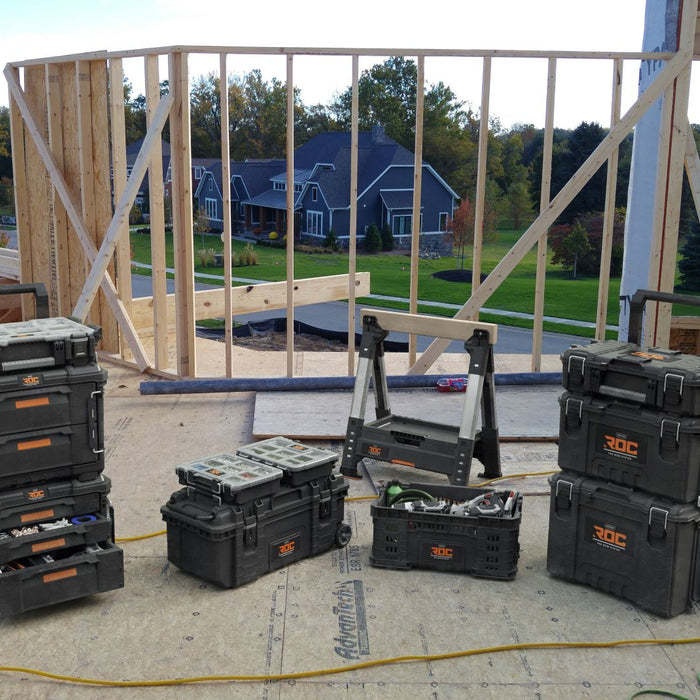 Keter Pro Gear XL Gereedschapswagen met 2 koffers - 5 lades - 64x47x79